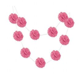 Гирлянда Помпоны розовый 0020, фото 1