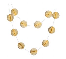 Гирлянда Шары соты (шампань 0017), фото 1