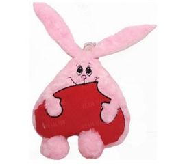 Игрушка &quot;Влюбленный заяц&quot;. Розовый, фото 1