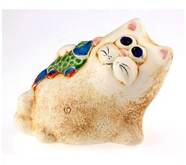 Копилка кот с рыбкой, фото 1