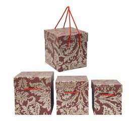 Коробка подарочная с ручками КП 3.1 набор 3 шт, фото 1