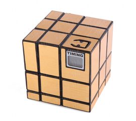 Кубик Рубика 3х3х3 со встроенным таймером золото, фото 1