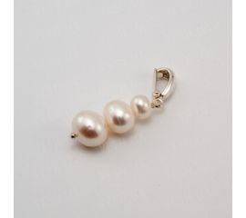 Кулон жемчуг АА, серебро (0395), фото 1