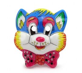 Маска Детская Кот Леопольд уп. 12 шт пластик, фото 1