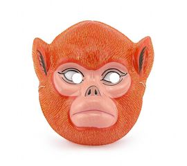 Маска Детская Обезьяна уп. 12 шт пластик, фото 1