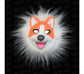 Маска виниловая собака Хаски рыжая, фото 1