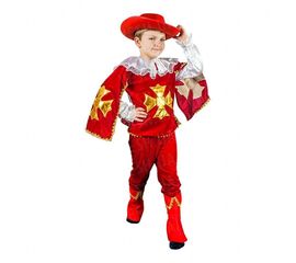 Маскарадный костюм Мушкетер красный размер М, фото 1