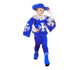 Маскарадный костюм Мушкетер синий размер М, фото 1