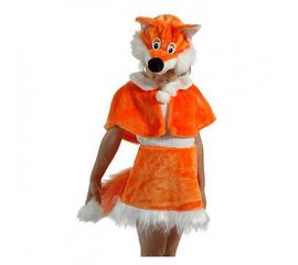 Маскарадный костюм меховой Лиса размер S, фото 1