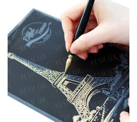 Набор 4 х скретч открыток Париж, фото 1