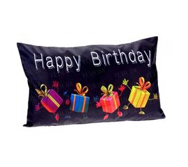 Наволочка для подушки 30*50 см happy birhday подарочки, 2й сорт, фото 1