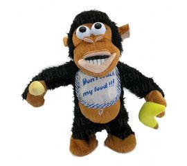 Обезьяна скандалистка с бананом, фото 1