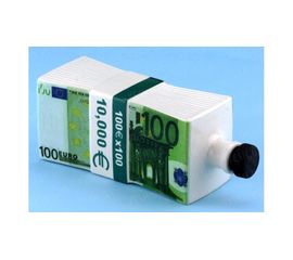 Пачка 100 ЕВРО графин штоф 0,5 л. (пачка денег MSE), фото 1