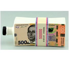 Пачка 500 гривень графин штоф 0,5 л., фото 1
