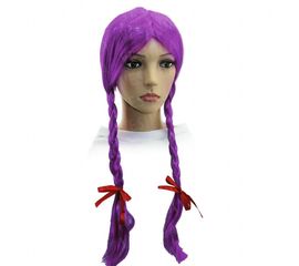Парик Две Косы сиреневый, фото 1