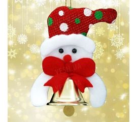 Подвеска колокольчик Снеговик, фото 1