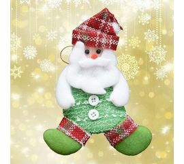 Подвеска мягкая Дед Мороз зеленый, фото 1