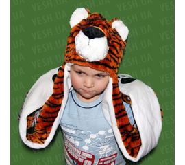 Шапка маска с лапками Тигр, фото 1