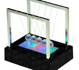 Шары Ньютона квадрат средний светящийся, фото 1