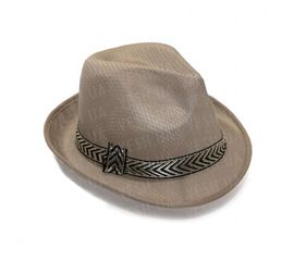 Шляпа Федора бежевая, фото 1