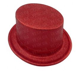 Шляпа детская Цилиндр блестящая красная, фото 1