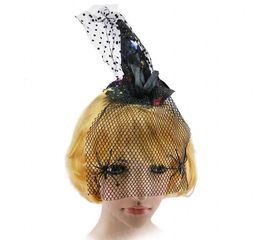 Шляпка на ободке Ведьмочки с вуалью, фото 1