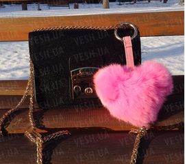 Сердце брелок Luxury. Розовый., фото 1