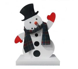 Снеговик из пенопласта на подставке 70х50 см, фото 1