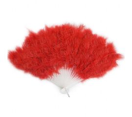 Веер перо красный, фото 1