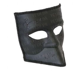 Венецианская маска Баута черная, фото 1