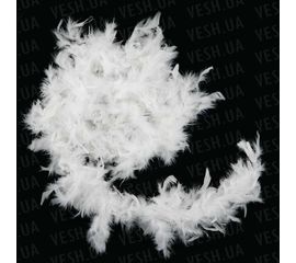 Боа из перьев 40г белое, фото 1