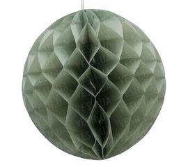 Бумажный шар соты 20 см серый 0025, фото 1