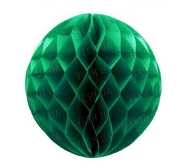 Бумажный шар соты 20 см зеленый 0015, фото 1