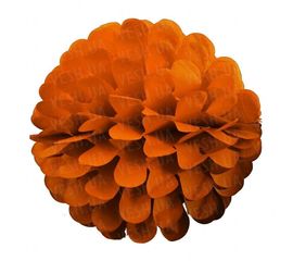 Бумажный шар цветок 30 см оранжевый 0011, фото 1