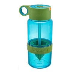 Бутылка для воды с поилкой для самодельного лимонада 450 мл. Зеленая, фото 1