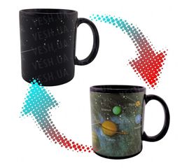 Чашка хамелеон Солнечная система, фото 1