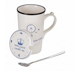 Чашка с крышкой и ложкой LONDON, фото 1