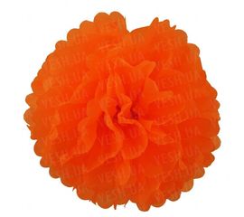 Декор бумажные Помпоны 20 см оранжевый 0011, фото 1