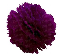 Декор бумажные Помпоны 25 см сливовый 0022, фото 1