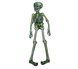 Декор настенный 85 см Скелет зеленый, фото 1