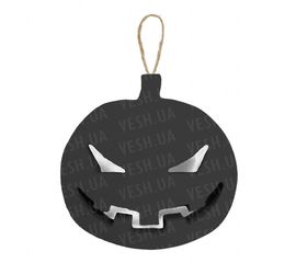 Декор объемный Тыква злая черная, фото 1