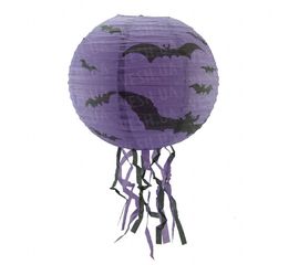 Декор подвесной 40 см фиолетовый с летучей мышью, фото 1