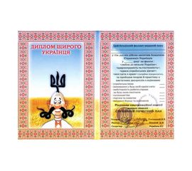Диплом Щирого Українця укр мова, фото 1