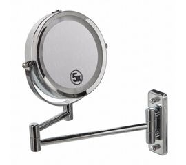 Двойное зеркало для бритья макияжа с креплением на стену 5Х, фото 1