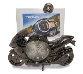 Фоторамка с часами Мотоцикл, фото 1