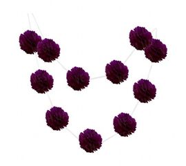 Гирлянда Помпоны сливовый 0022, фото 1