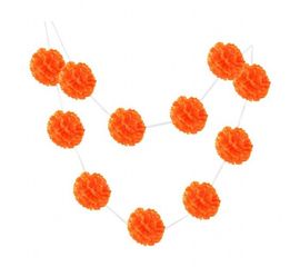 Гирлянда Помпоны тыквенный 0010, фото 1