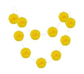Гирлянда Помпоны желтый 0019, фото 1