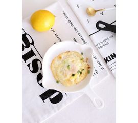 Керамическая тарелка в виде сковородки &quot;LoveAffair&quot;, белая 16см., фото 1