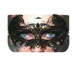 Кружевная маска Секрет Птицы черная, фото 1